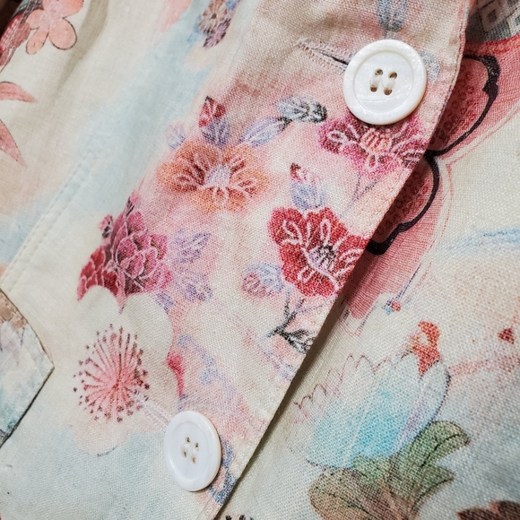 LODEN-FREY Munchen Am Dom Floral Linen Blazer - Picture 6 of 6